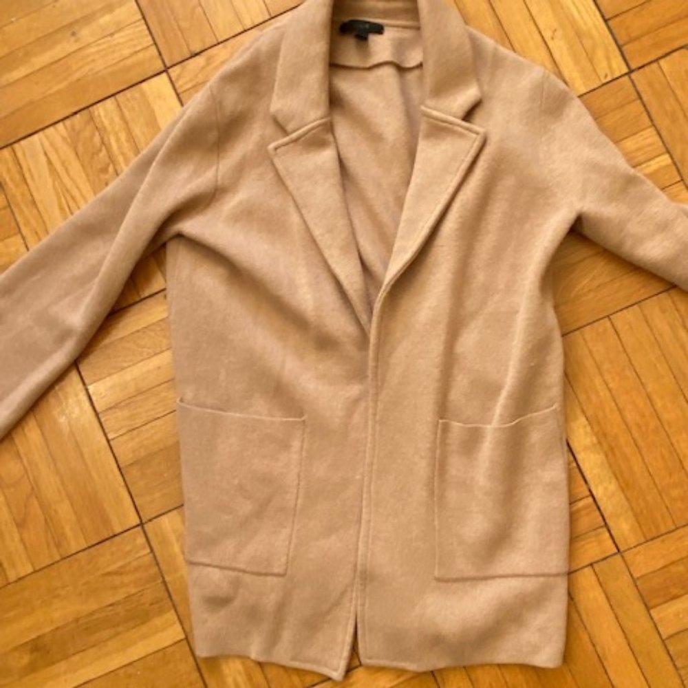Tan J Crew Cardigan | XS